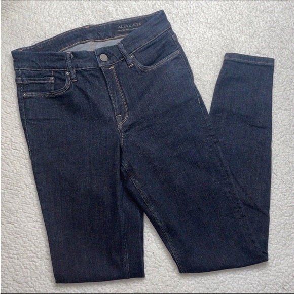 All Saints grace skinny jeans in indigo blue Size 27 Sold Out ! - Picture 9 of 16
